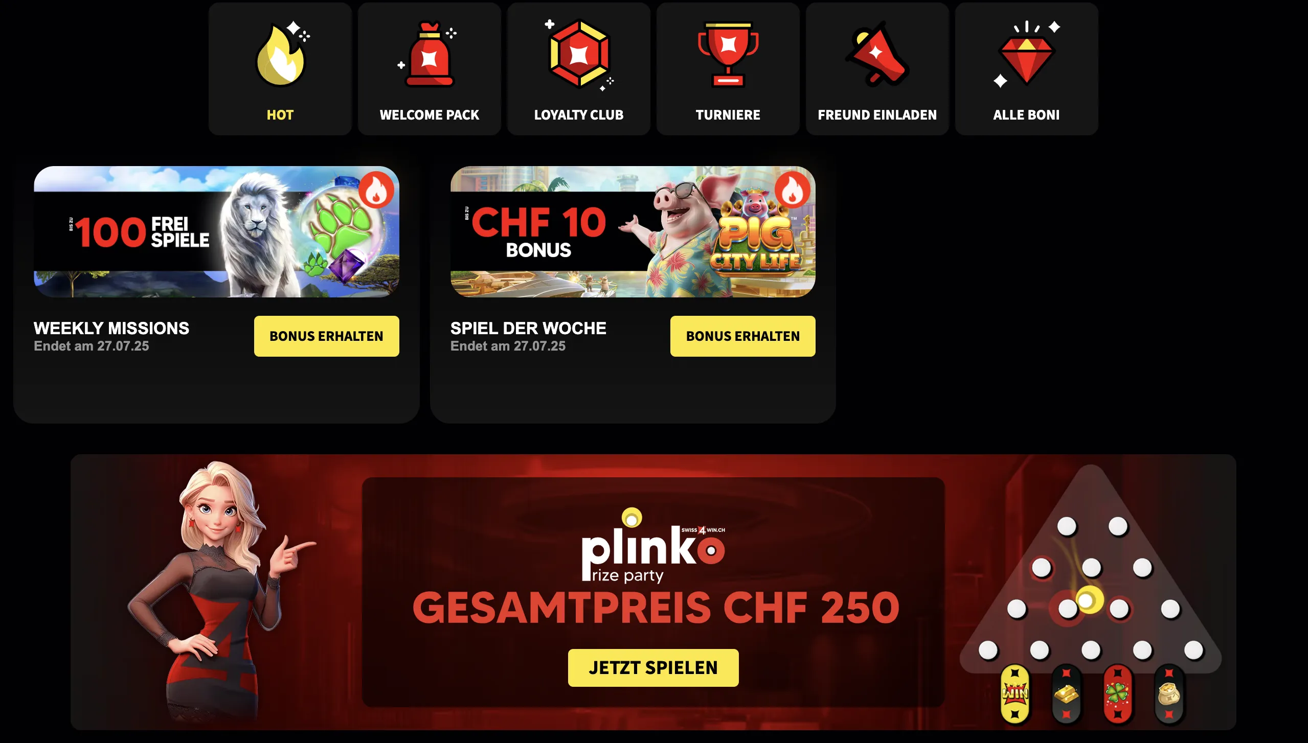 Casino Boni für Schweizer Spieler Bonusangebote im Schweizer online Casino